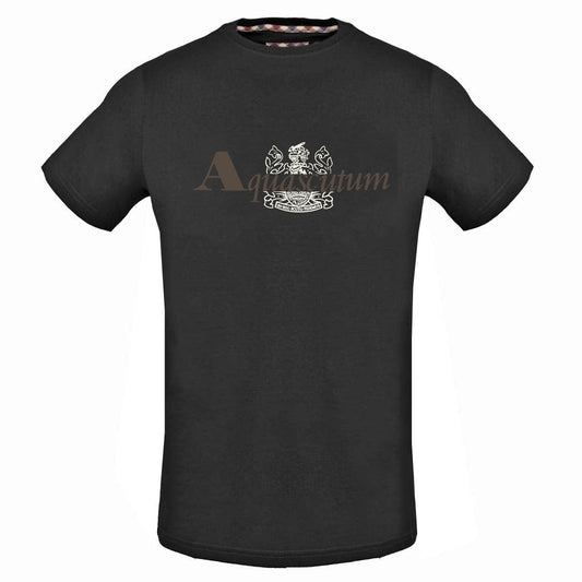 Aquascutum Mens TSIA12 99 T-Shirt Black