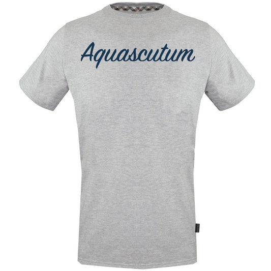 Aquascutum Mens TSIA131 94 T-Shirt Grey