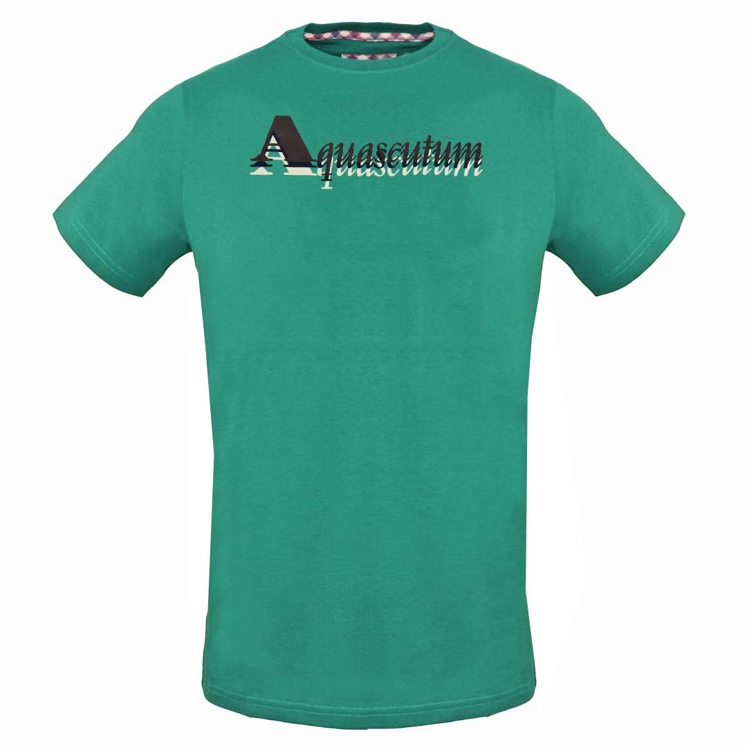 Aquascutum Mens TSIA15 32 T-Shirt Green