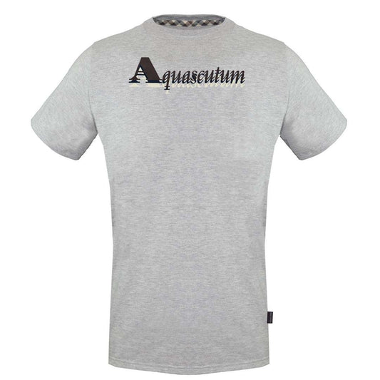 Aquascutum Mens TSIA15 94 T-Shirt Grey