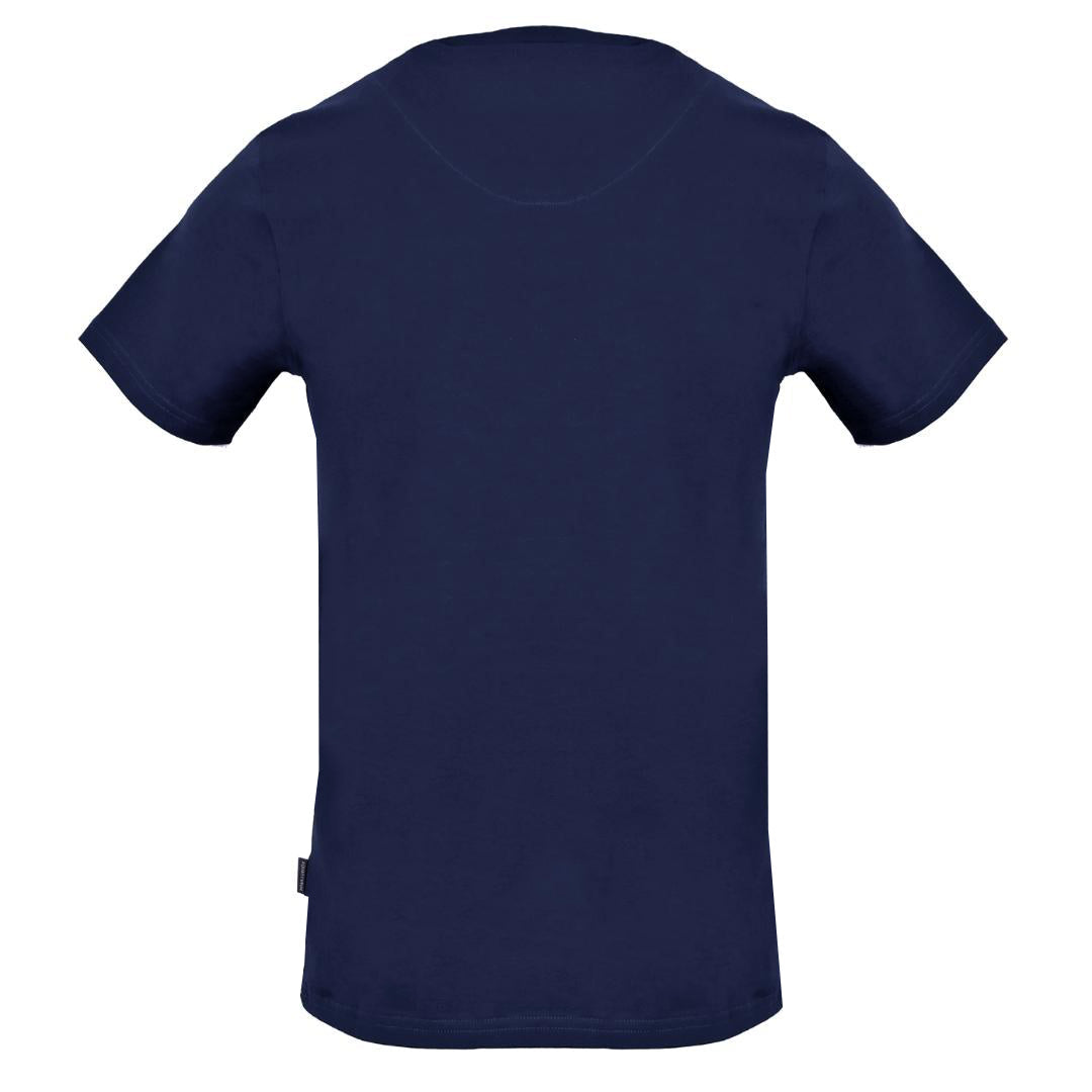 Aquascutum Mens TSIA18 85 T-Shirt Blue