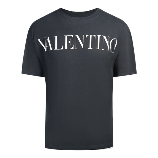 Valentino Large Branded Logo Black T-Shirt